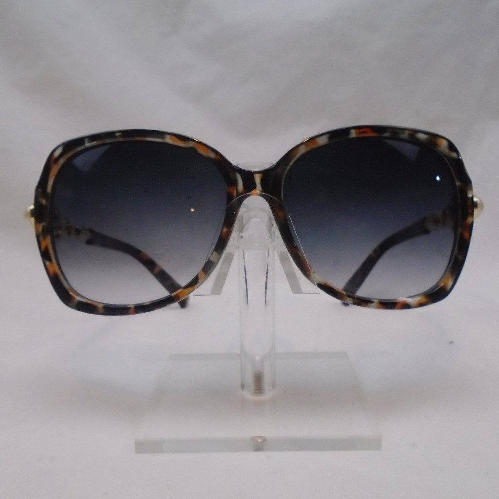 TRICOLOR TORTOISE OVERSIZED PEARL GOLD BEE BLACK GRADIENT SUNGLASSES CP